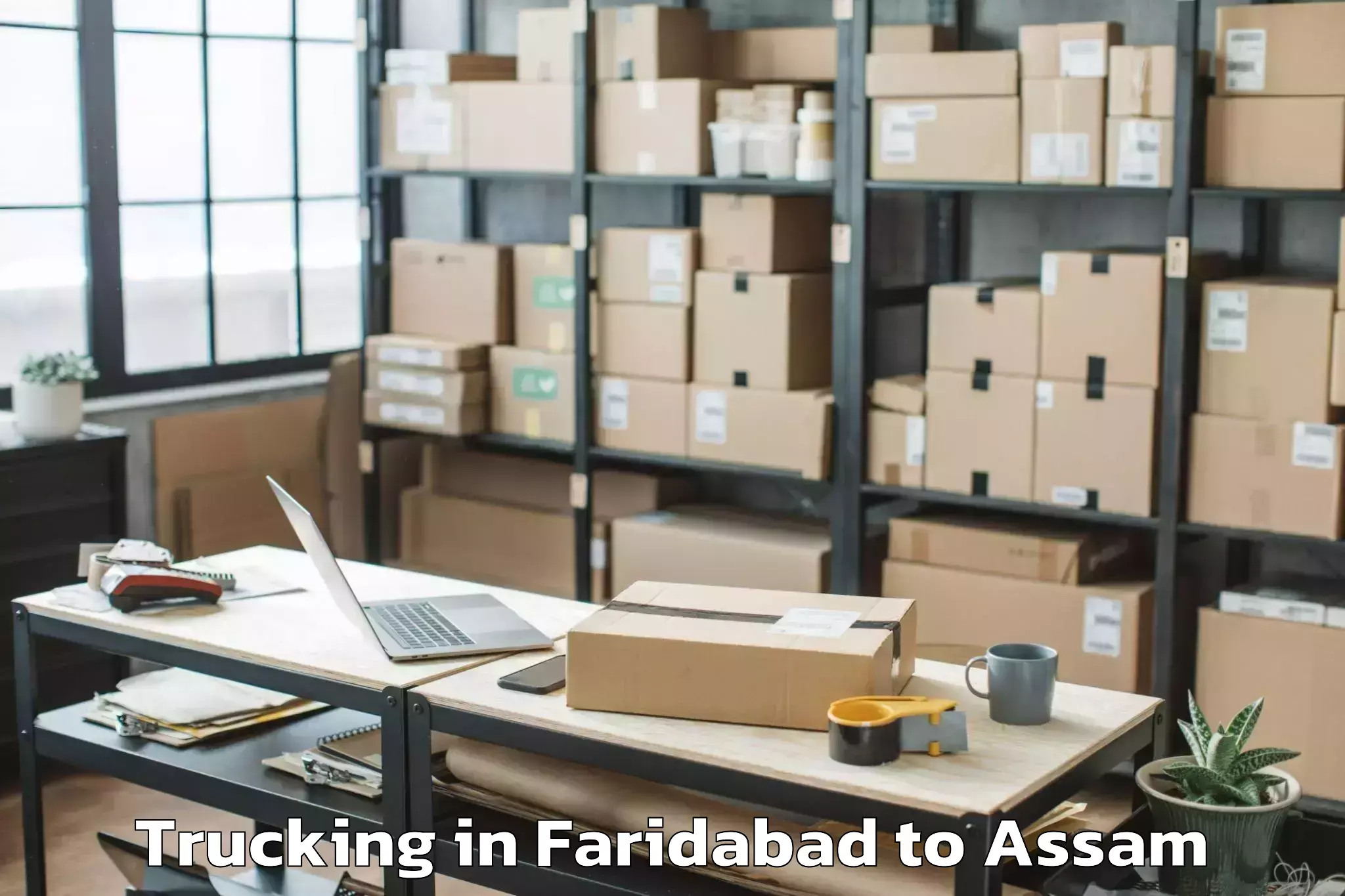 Easy Faridabad to Behali Trucking Booking